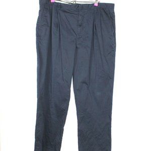 NICKLAUS Golf Pants Mens Size 40W 31L Navy Blue Pleated Front Pockets Straight